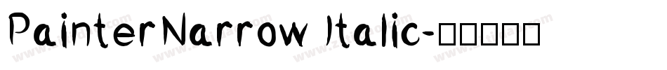 PainterNarrow Italic字体转换